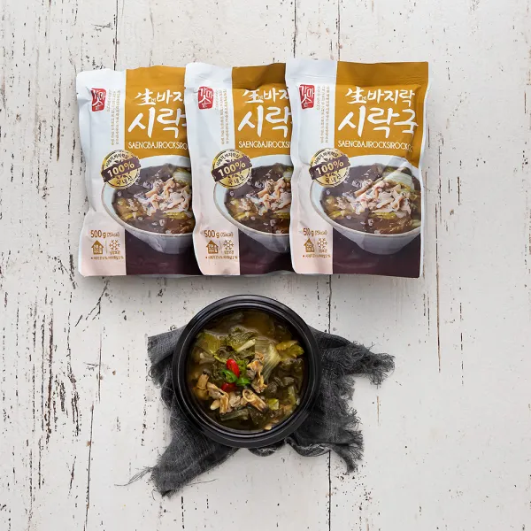 청조푸드 가마솥 생바지락 시락국 500g 3개