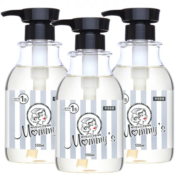 마미스 베이킹소다 주방세제, 550ml, 3개