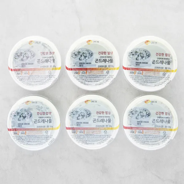 짱죽 건강한 밥상 간편하게 비벼먹는 곤드레나물, 100g, 6개
