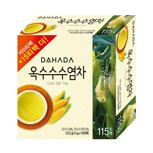 다하다 옥수수염차 티백, 1.5g, 115개