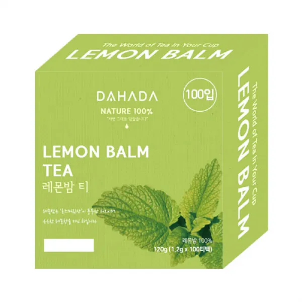 다하다 레몬밤 티백, 1.2g, 100개