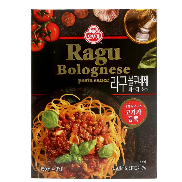 오뚜기 라구 볼로네제 파스타소스, 150g, 3개