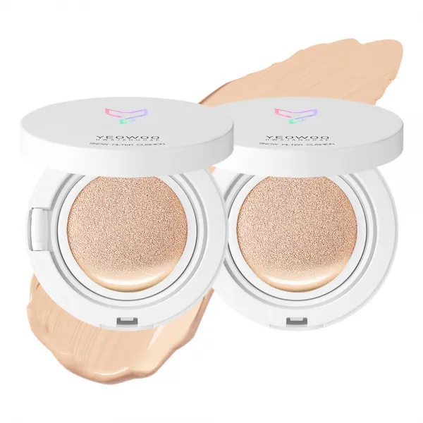 여우화장대 스노우필터 쿠션팩트 SPF50+ PA+++ 15g, 21호 화이트베이지, 2개