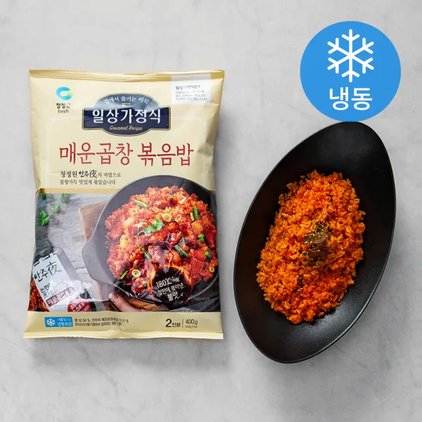 청정원 일상가정식 매운곱창 볶음밥 (냉동), 400g, 1개