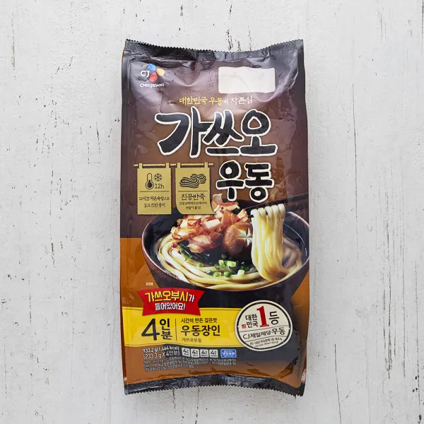 CJ제일제당 가쓰오우동 4인분, 933.2g, 1봉