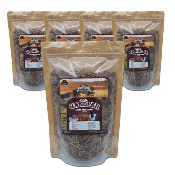 펫츠핸들러 건조밀웜 고슴도치 사료, 150g, 5개