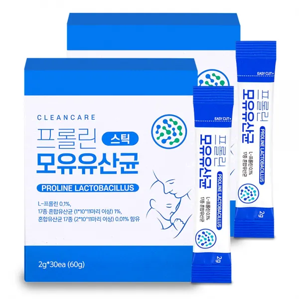 클린케어 프롤린 모유유산균 분말 스틱, 2g, 60개