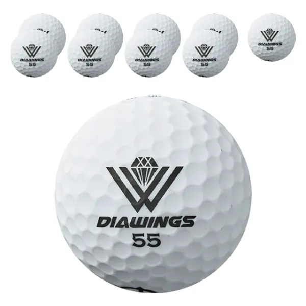다이아윙스 고반발 비거리 전용 장타 골프공 2피스 42.8mm M3 무광, 화이트, 10개