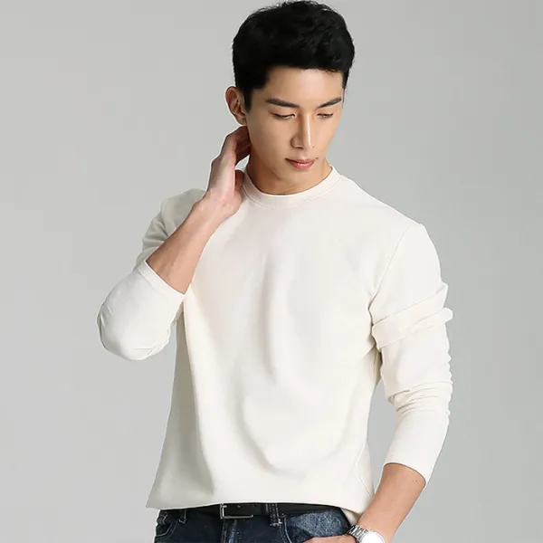 업클라스 남성용 맨즈 라운드 긴팔 티셔츠 A09