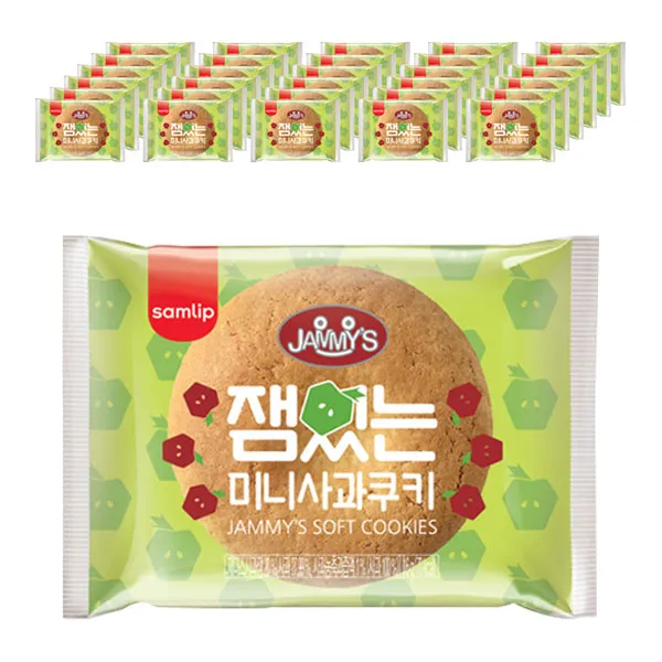 삼립 잼있는 미니사과쿠키 16g 100개