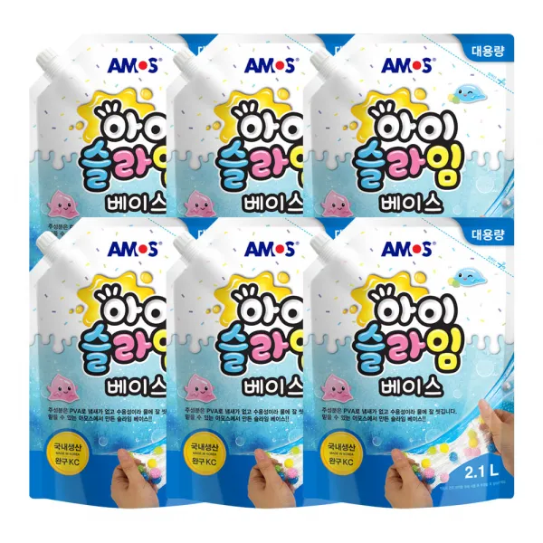 아모스 아이슬라임 베이스 2.1L, 6개, 단일색상