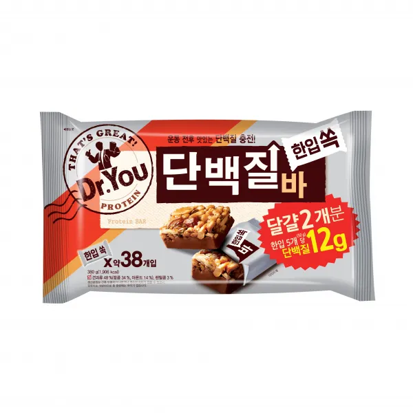 닥터유 단백질바 한입쏙, 10g, 38개입