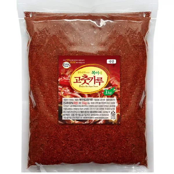 복이네먹거리 국산 햇고추가루 김치/김장용 보통맛, 1kg, 1개