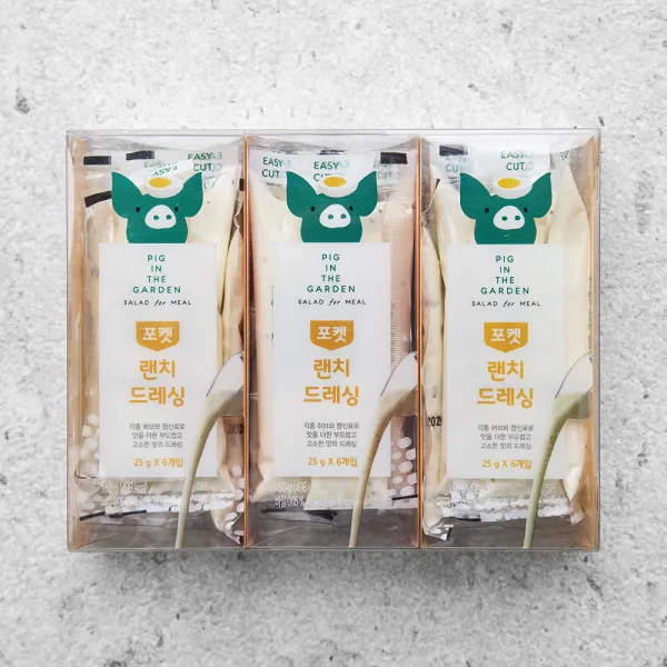 피그인더가든 랜치 드레싱, 25g, 18개