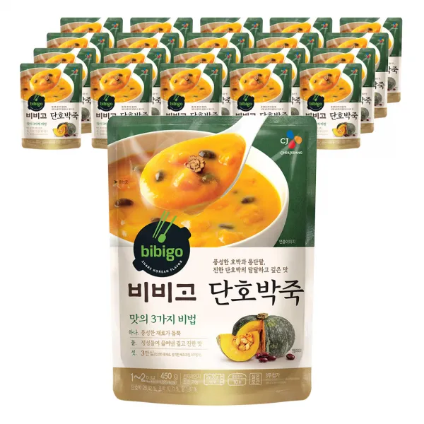 비비고 단호박죽, 450g, 21개
