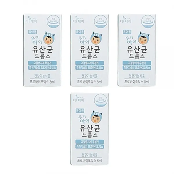 더데이 우리 아이 유산균 드롭스, 8ml, 4개