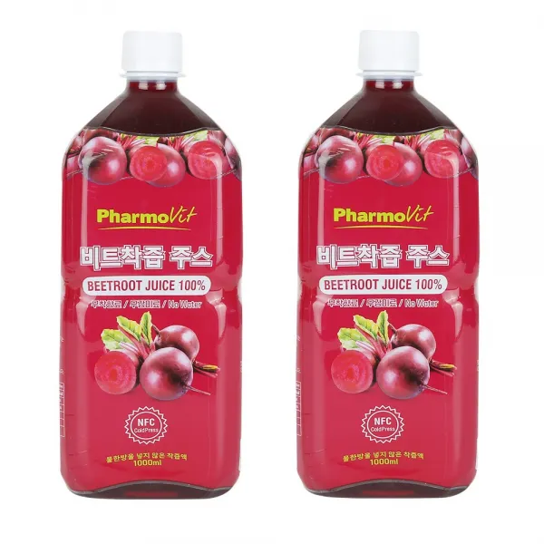 파모빗 레드비트 착즙 주스, 1000ml, 2개