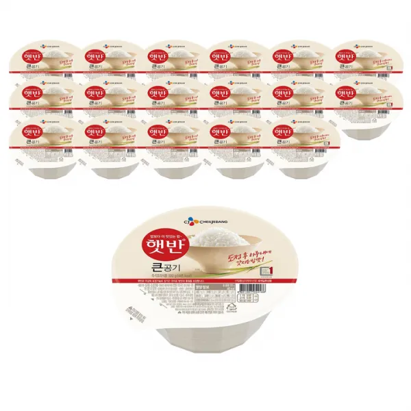 햇반 큰공기, 300g, 18개