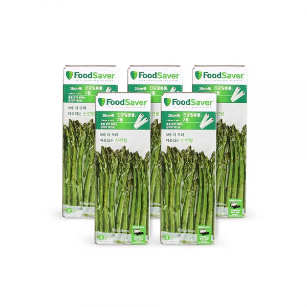 푸드세이버 진공 밀봉롤 28cm 2p, FSFSBF0626-071, 5개