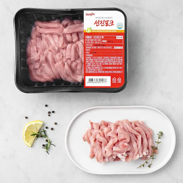 선진포크 등심 탕수육용 냉장 500g 1팩