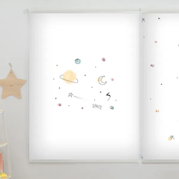 끌래망스 우주다 롤스크린 포인트 암막, 혼합색상