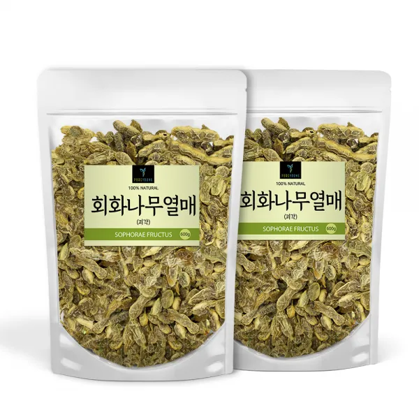 퓨어영 회화나무열매 괴각 차, 600g, 2개