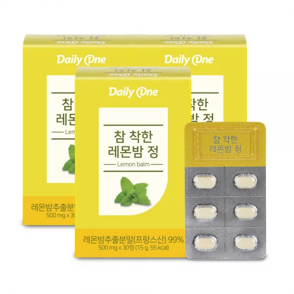 데일리원 참 착한 레몬밤정, 30개입, 3개