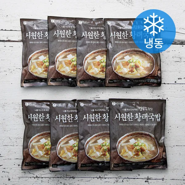한우물 행복한한상 시원한 황태 국밥 (냉동), 210g, 8개