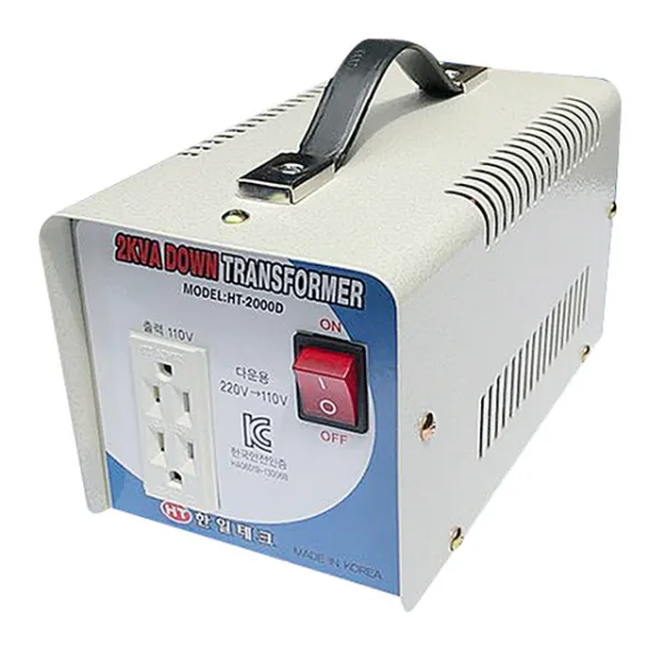 한일테크 가정용 2kva 다운변압기 220v 110v Ht 2000d 1개