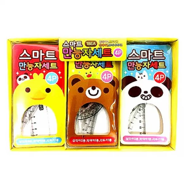 스마트 만능자 4종 세트 1000, 랜덤발송, 18세트
