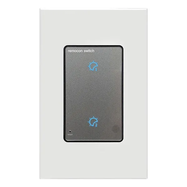 위너스 스마트온 리모콘 스위치 터치 2구 + 리모콘 + 잔상 콘덴서, 1세트