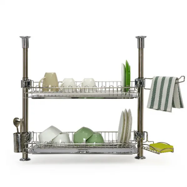 아이넥스 뮤즈 더블 원터치 기둥 2단 싱크 선반 600a 혼합색상