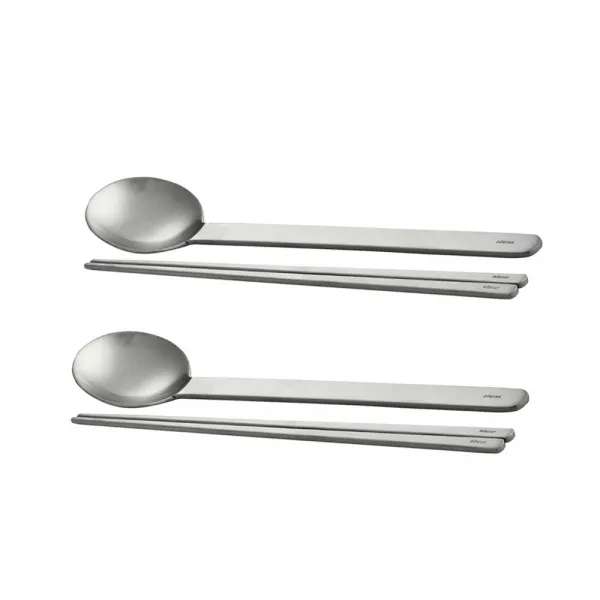 오덴세 레고트 수저 2인 세트, 1세트, 숟가락 2p + 젓가락 2p