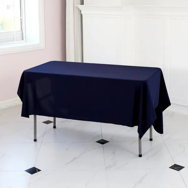 에스엠파티 박음질 마감 행사용 테이블보, 네이비, 230 x 155 cm