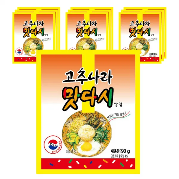 동방푸드 고추나라 맛다시 양념, 90g, 10개