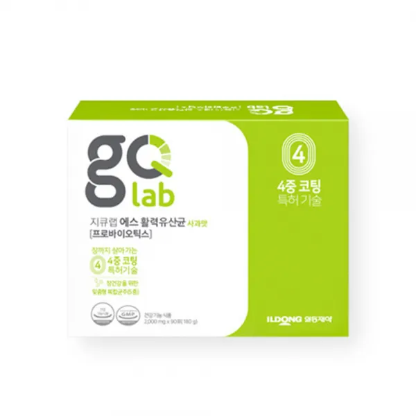 지큐랩 에스 활력 유산균 사과맛, 180g, 1개