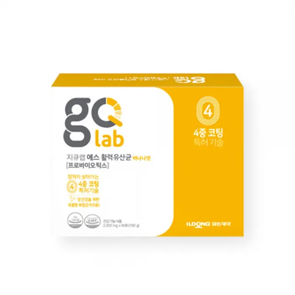 지큐랩 에스 활력 유산균 바나나맛, 180g, 1개