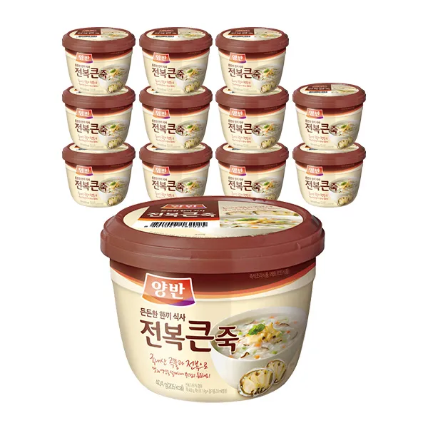 양반 전복큰죽, 403g, 12개