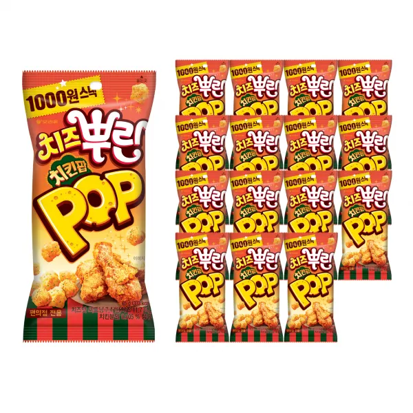 치즈뿌린 치킨팝, 65g, 16개
