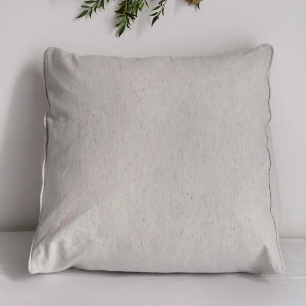 까사베르데 힐링 선염면 삼각 등쿠션 라이트그레이