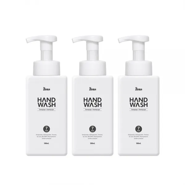 제타 손세정 청포도 포밍 핸드워시, 500ml, 3개