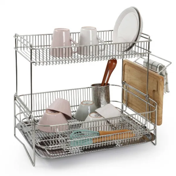 아이넥스 뮤즈 솔리드 식기 건조대 2단 단일색상