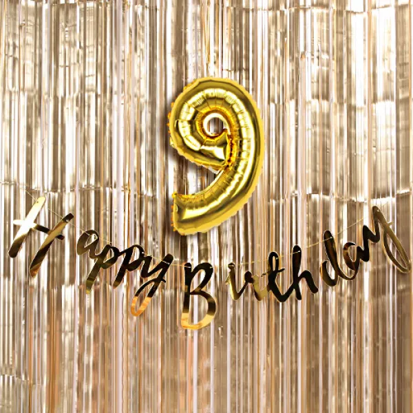 파티해 트윙클 생일파티 장식세트 9 골드 1세트