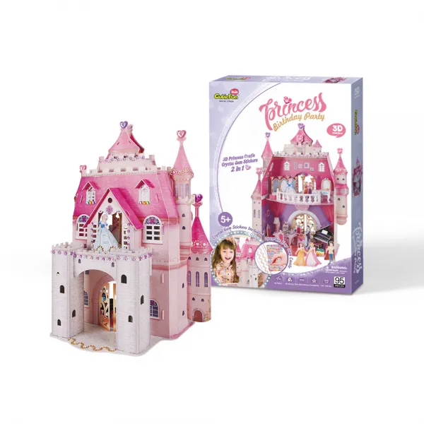 큐빅펀 공주의 생일 돌하우스 3d 입체퍼즐 95피스 혼합색상