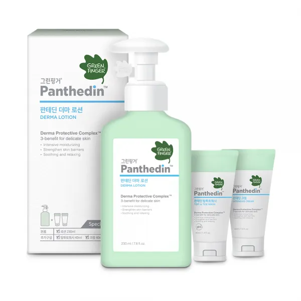 그린핑거 판테딘 로션 230ml + 크림 40ml + 탑투토워시 40ml 세트, 1세트