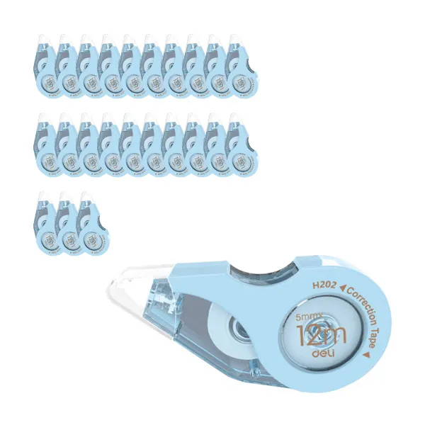 델리 마카롱 대용량 수정테이프 Eh20201 마카롱블루 24개