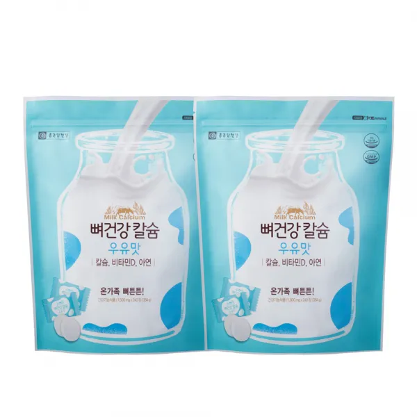 종근당건강 뼈건강 칼슘 영양제 우유맛, 240정, 2개