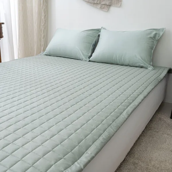 믹스앤매치 썬샤인 순면 밴딩 침대패드 카키