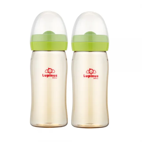 루피너스 Ppsu 노꼭지 젖병 240ml 더블팩 그린