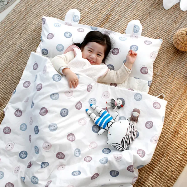 꿈두부 낮잠이불패드 일체형 몰랑몰랑 화이트